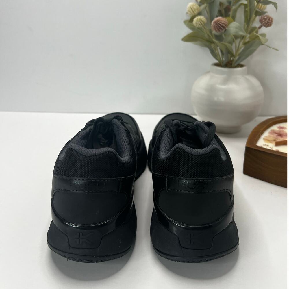 Kuru Kinetic 2 Anit-Slip Comfort Sneaker Smokestack Black Women 9 Wide - Picture 4 of 9